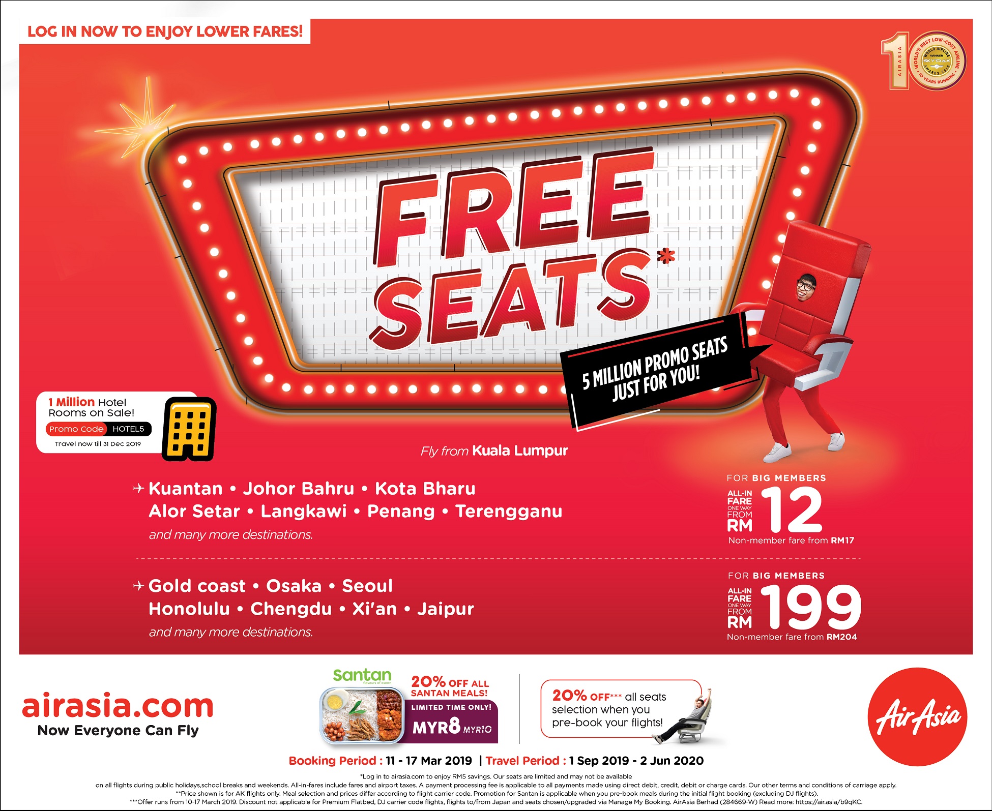 AirAsia brings back free seat offer | TTR Weekly