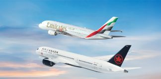 Emirates and Air Canada extend partnership
