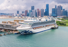 Diamond Princess homeports in Singapore