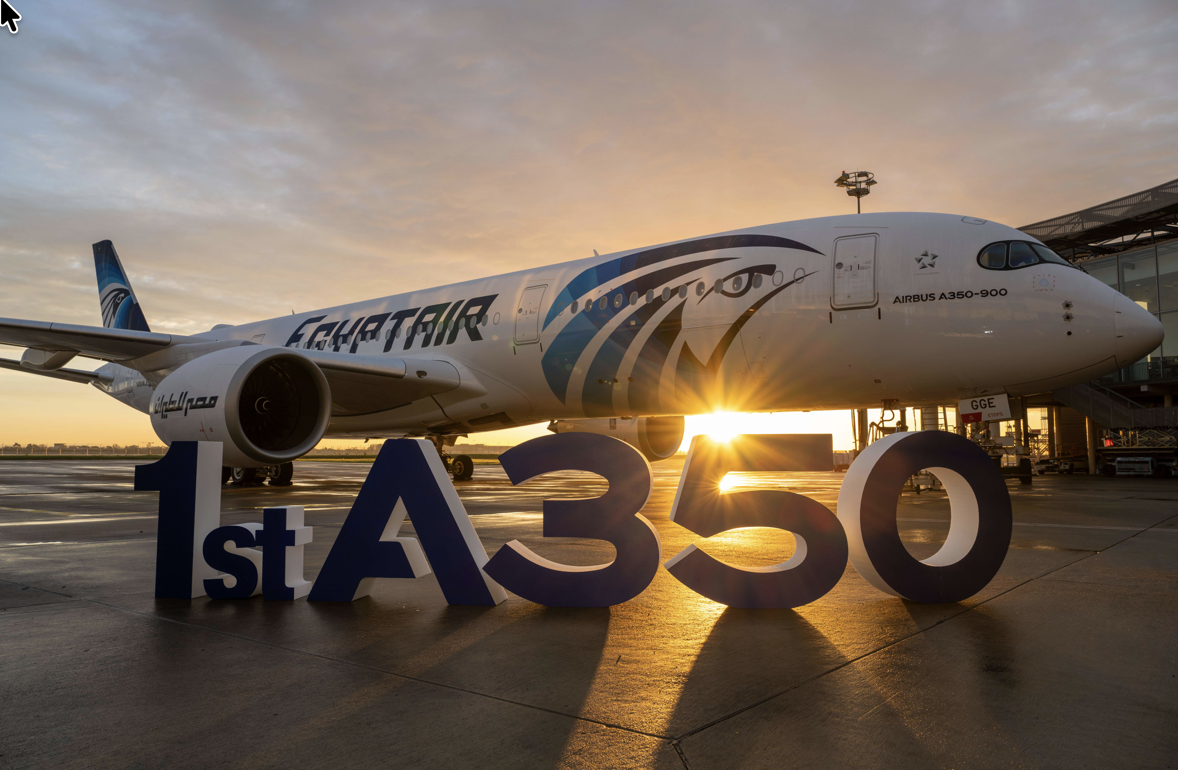 EGYPTAIR flies its first A350-900