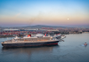 Cunard Queens rendezvous in Long Beach