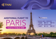 THAI adds round-trip Paris repatriation flight