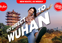 AirAsia flies to Wuhan