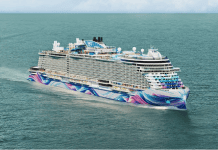 Norwegian Aura celebrates float-out