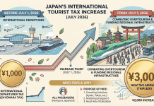 Japan hikes international travel tax