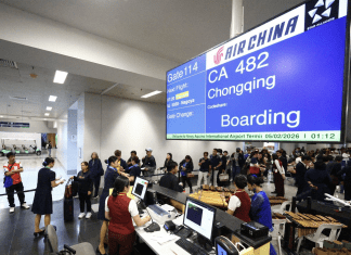 Air China flies Chongqing-Manila route