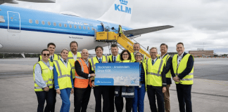 KLM celebrates 90 years of air travel to Stockholm