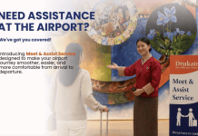 Drukair presents a meet and assist service