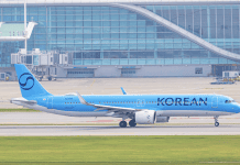 Korean Air flies daily to Hiroshima