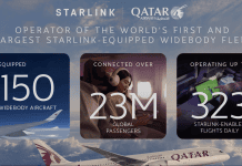 Qatar ‘Starlinks’ entire B787-9 fleet