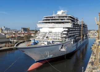 Oceania Sonata floats out