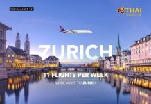 TG adds flights to Zurich during winter peak season