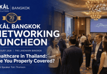 Skål Bangkok puts healthcare on the table