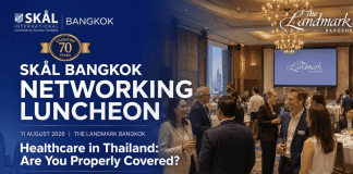 Skål Bangkok puts healthcare on the table