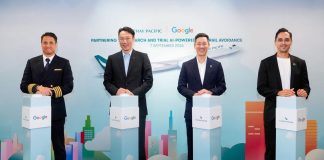 Cathay and Google tracking contrails