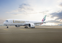 Emirates deploys A350 on Mauritius route