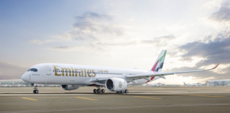 Emirates deploys A350 on Mauritius route
