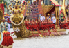 Gilded barges on the River of Kings